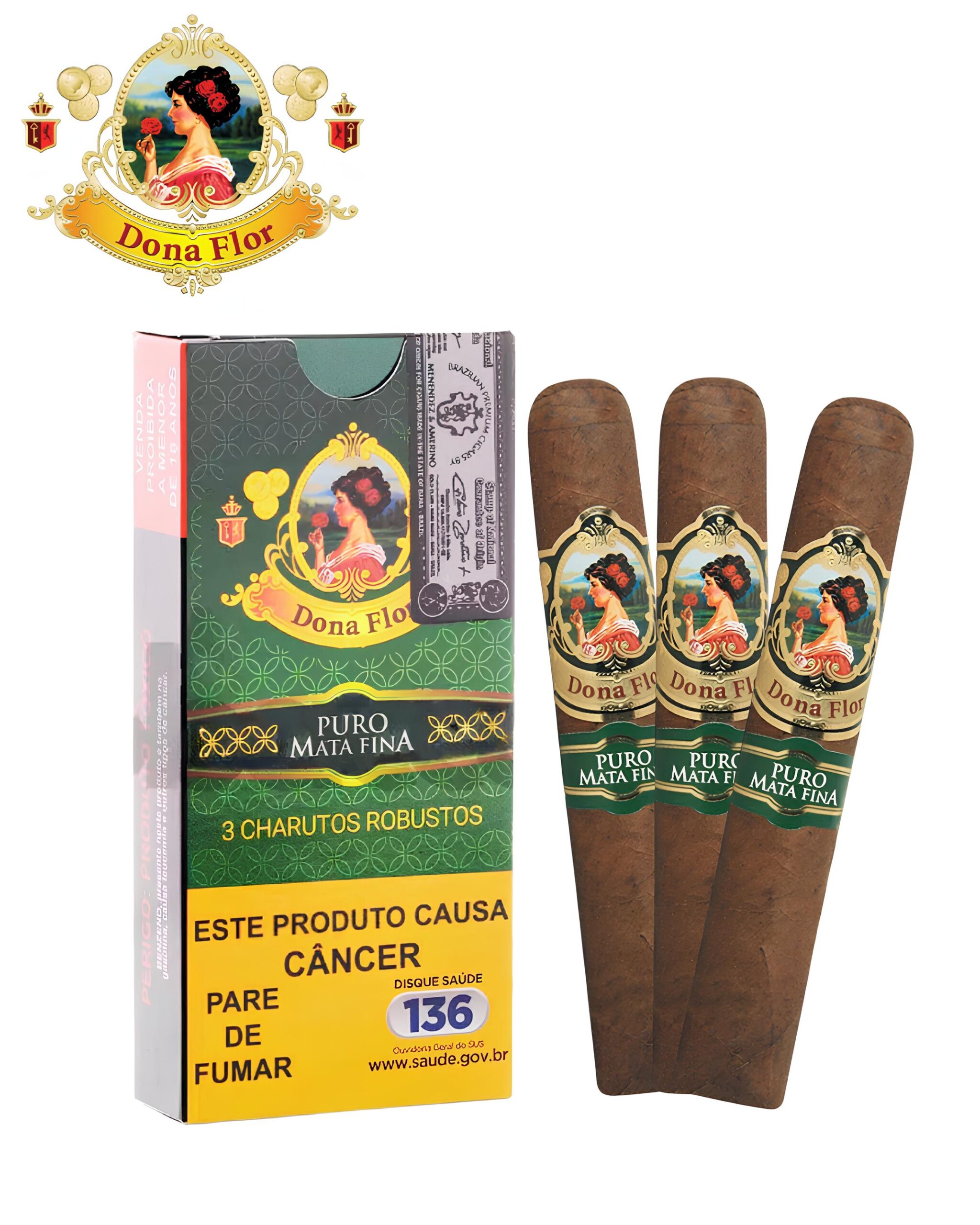DONA FLOR PURO MATA FINA - COM 3 UNIDADES