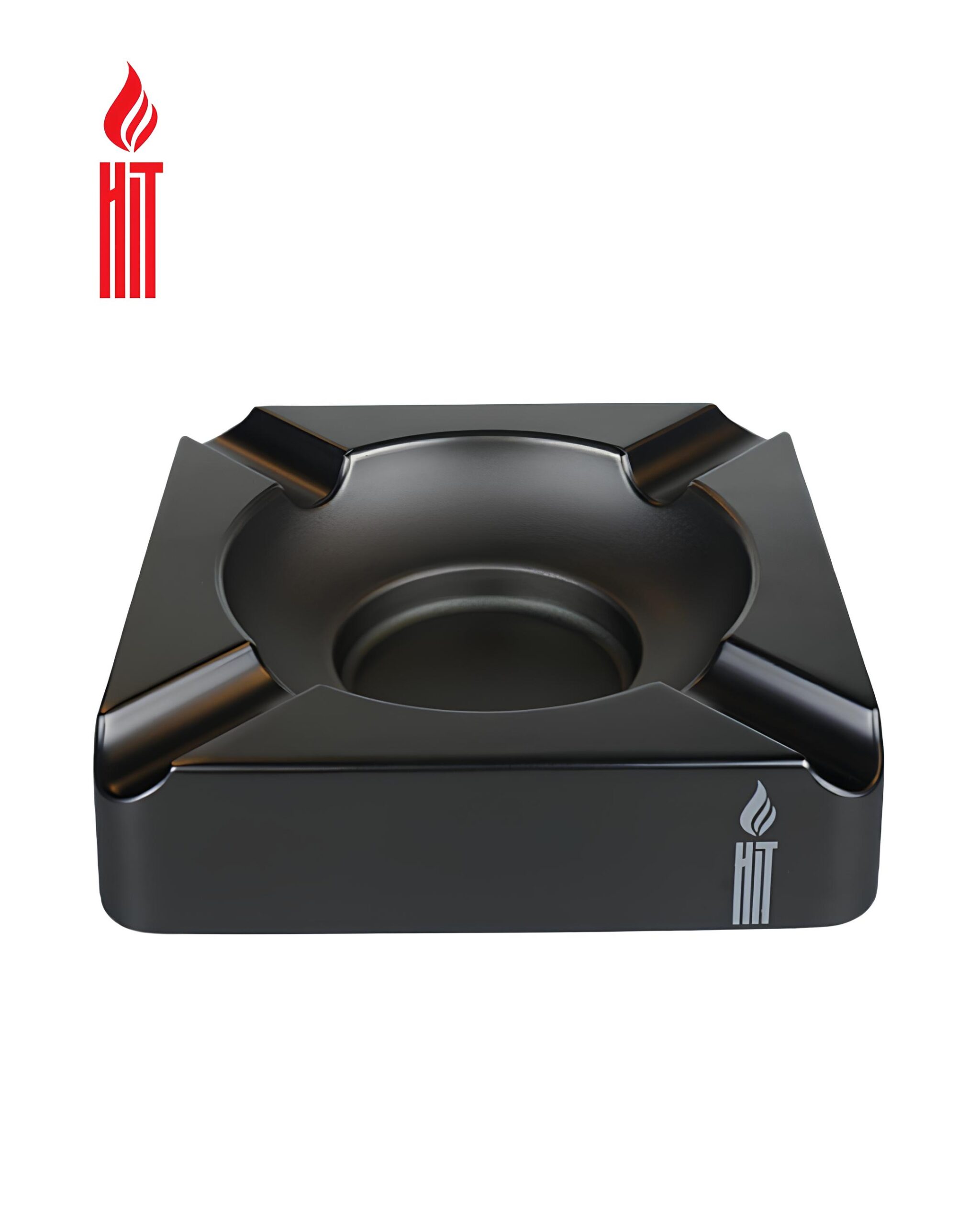 CINZEIRO P/ 4 CHARUTOS METAL CINZA UN
