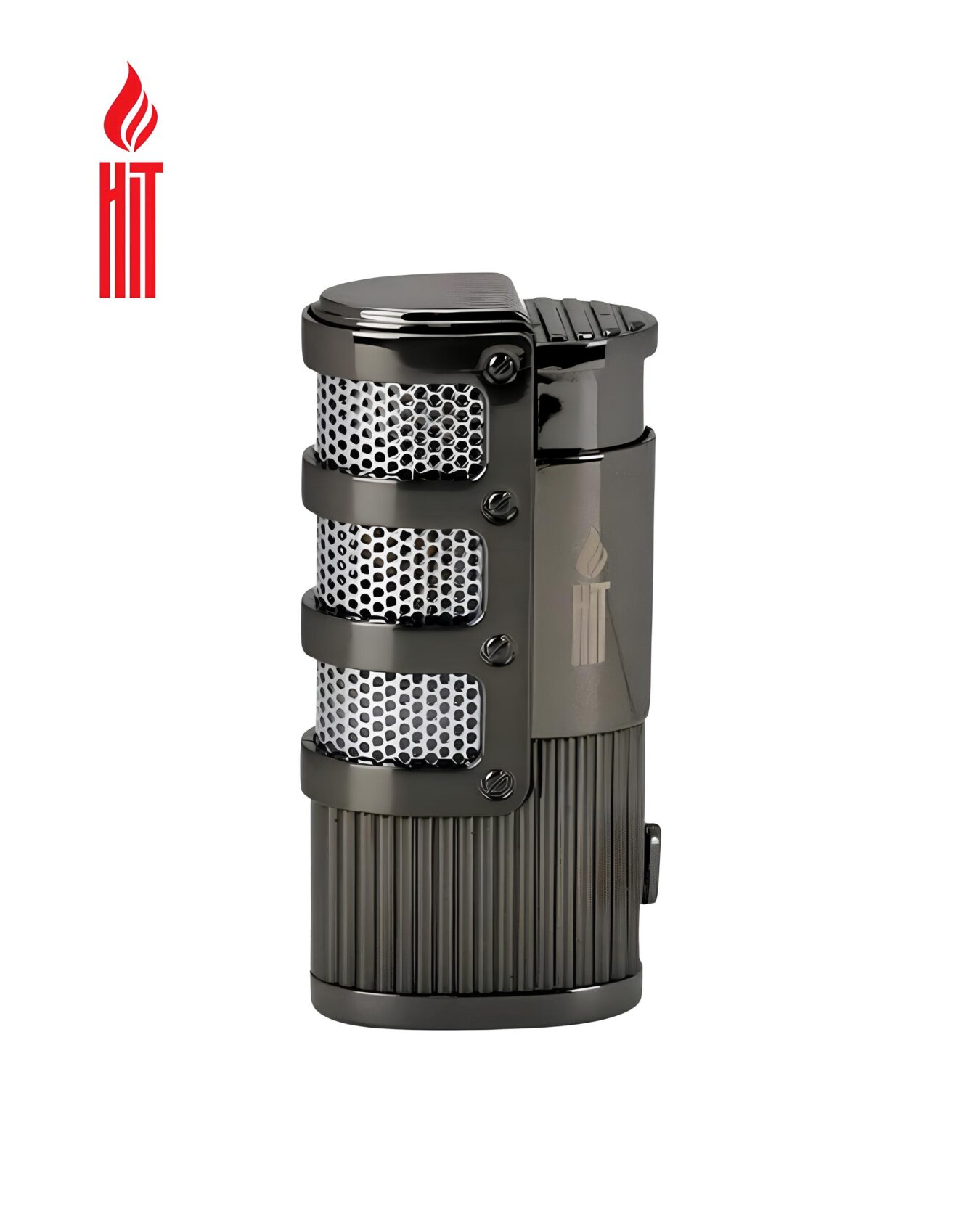 ACENDEDOR HIT PREMIUM GRID METAL CINZA UN
