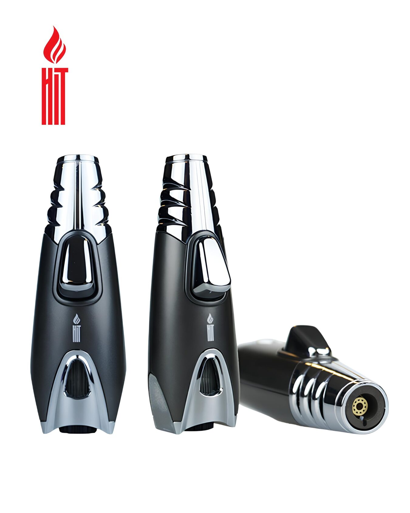 ACENDEDOR HIT PREMIUM ONE METAL PRATA/ PRETO UN
