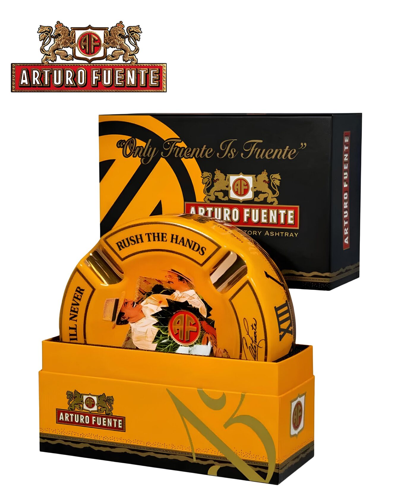 CINZEIRO CHARUTO ARTURO FUENTE CERAMIC AMARELO UN