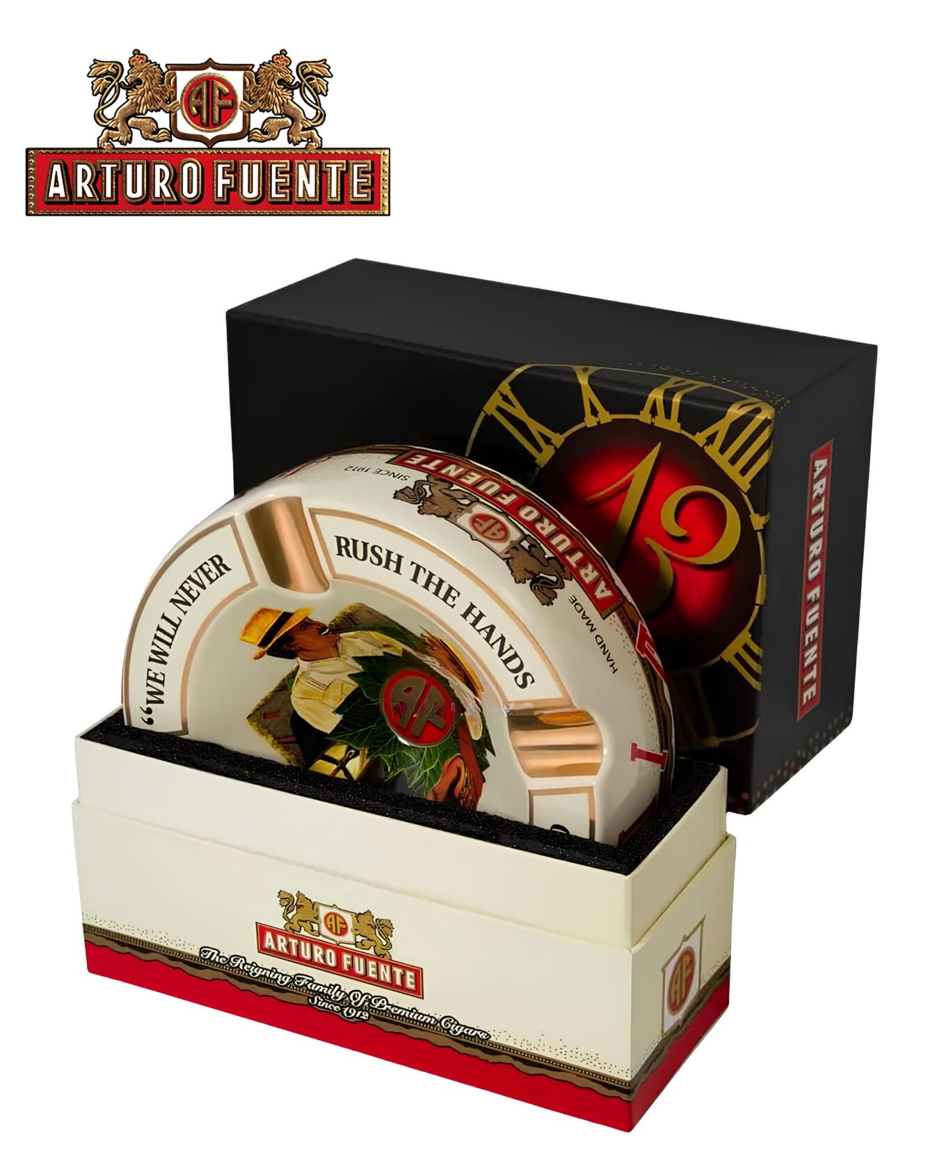 CINZEIRO CHARUTO ARTURO FUENTE CERAMIC CREME UN