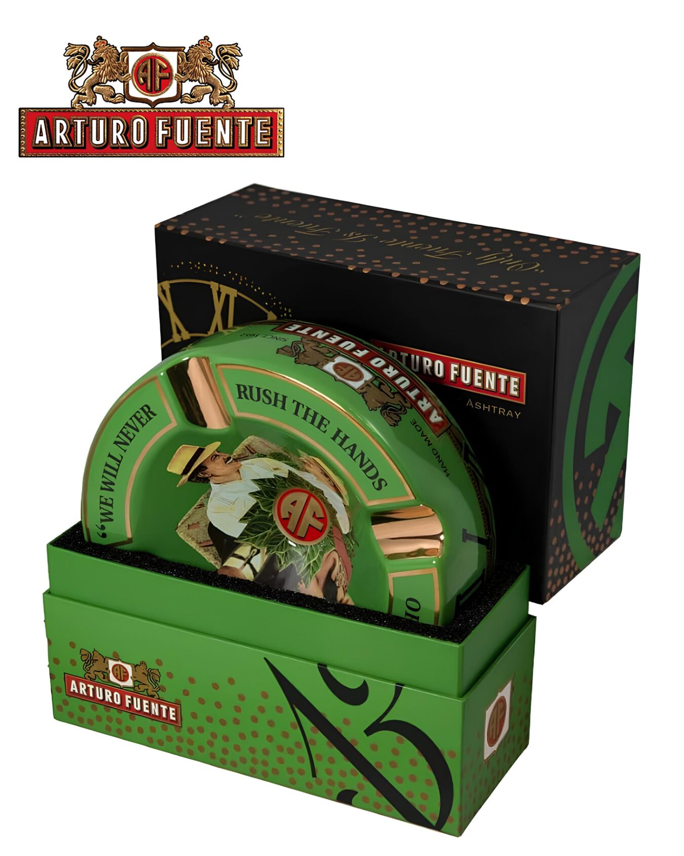 CINZEIRO CHARUTO ARTURO FUENTE CERAMIC VERDE UN