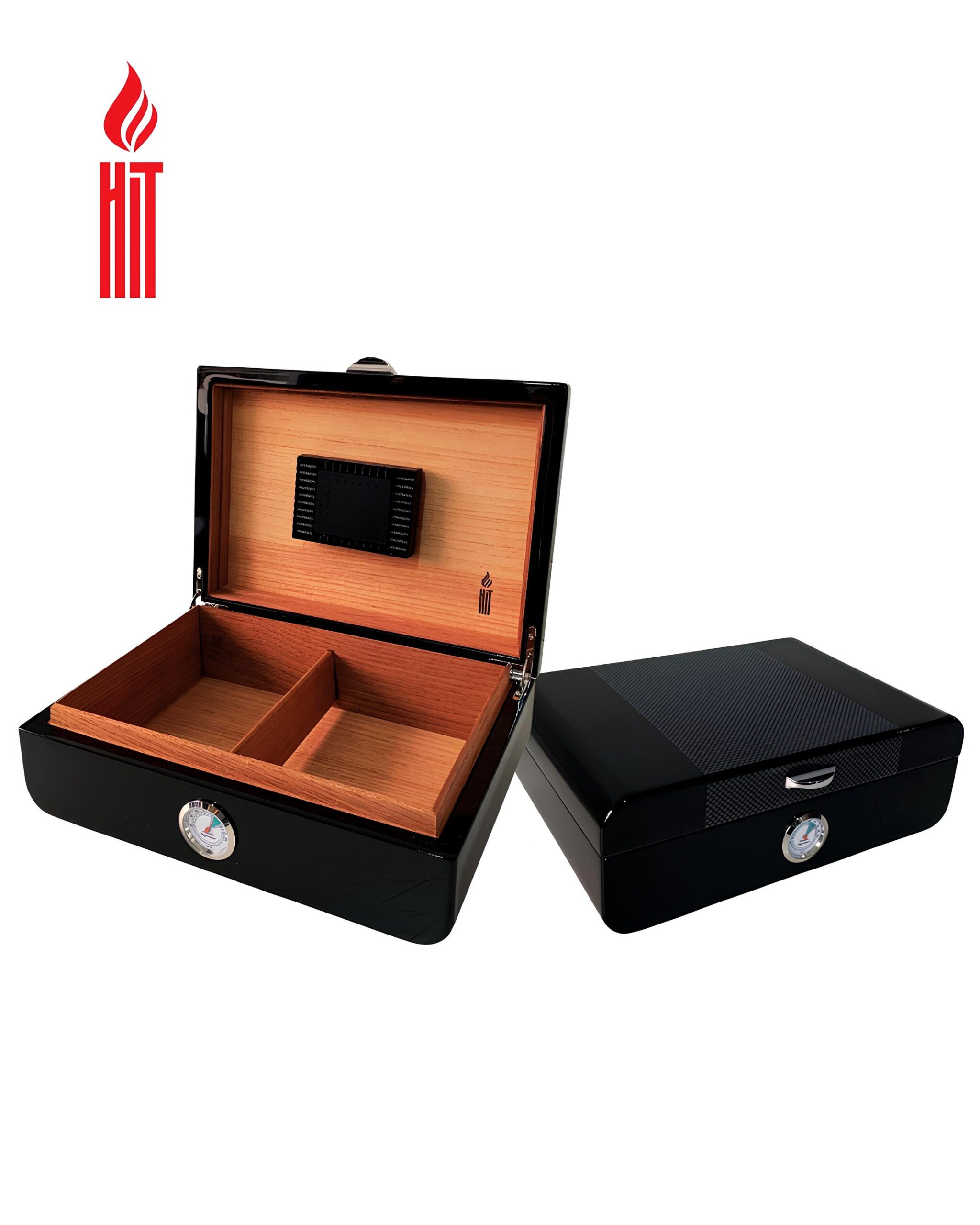 HUMIDOR DE CEDRO PRETO HIT UN