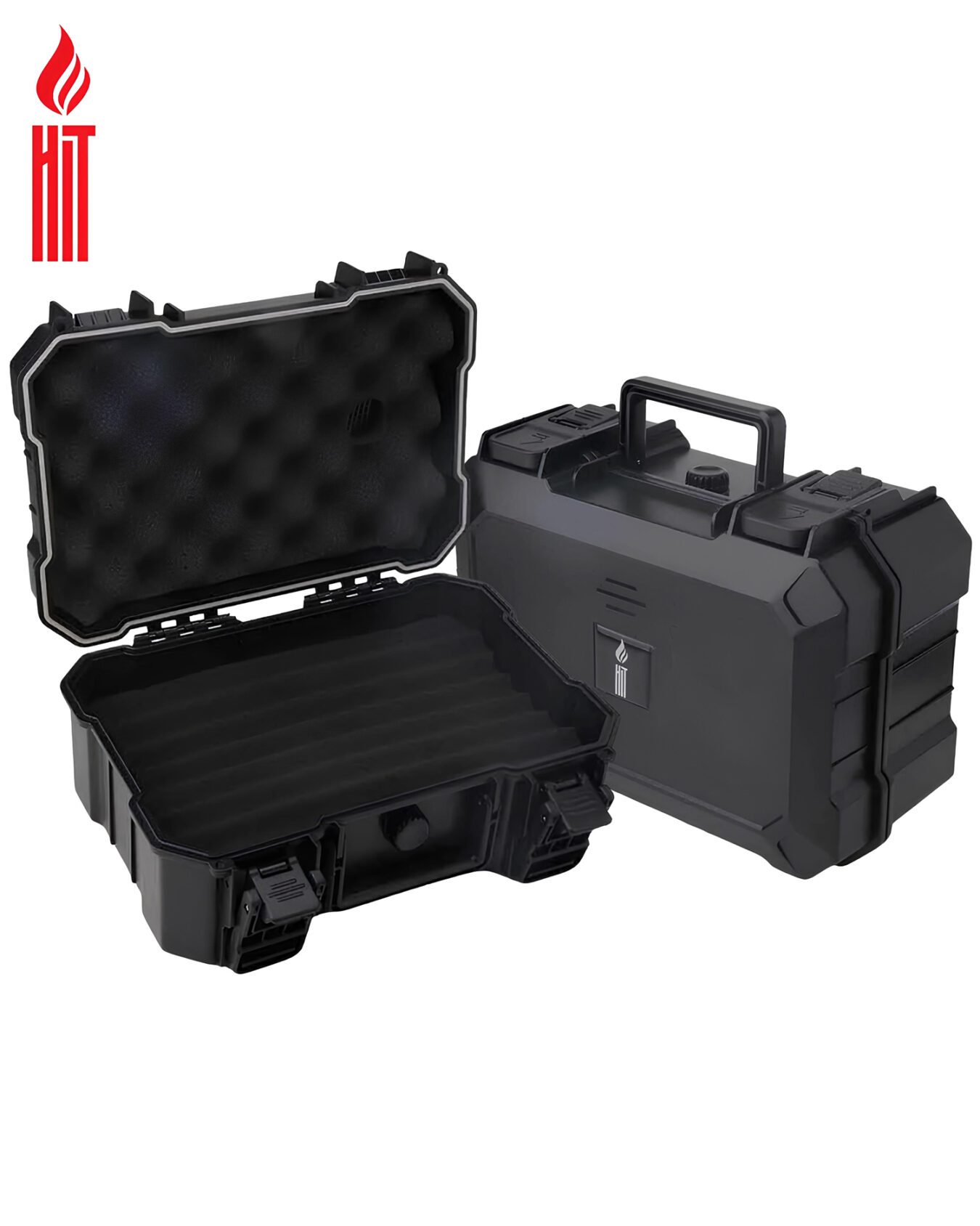 UMIDOR DE VIAGEM HIT PRETO PARA 50 CHARUTOS