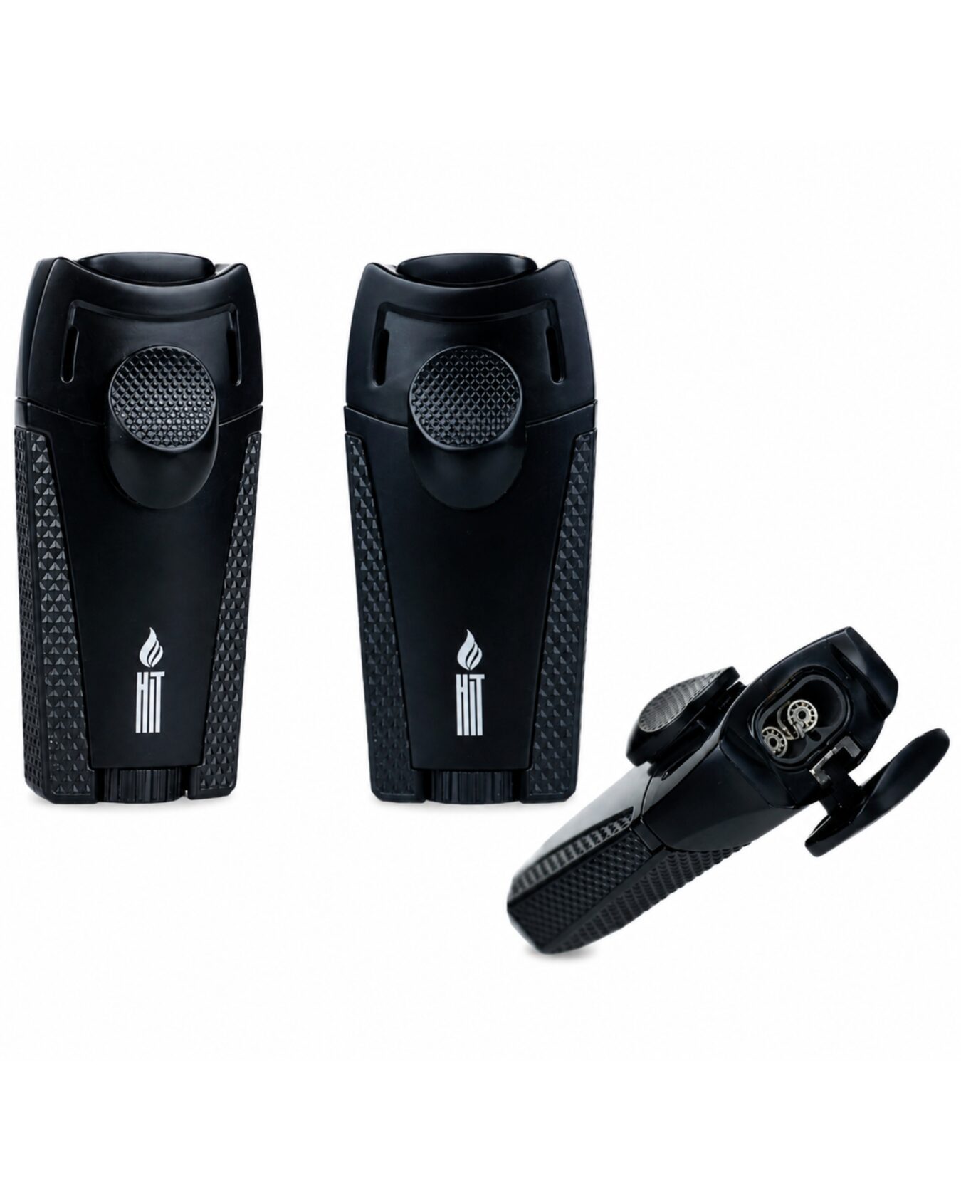 ACENDEDOR PREMIUM (METAL) HIT DOUBLE JET BLACK