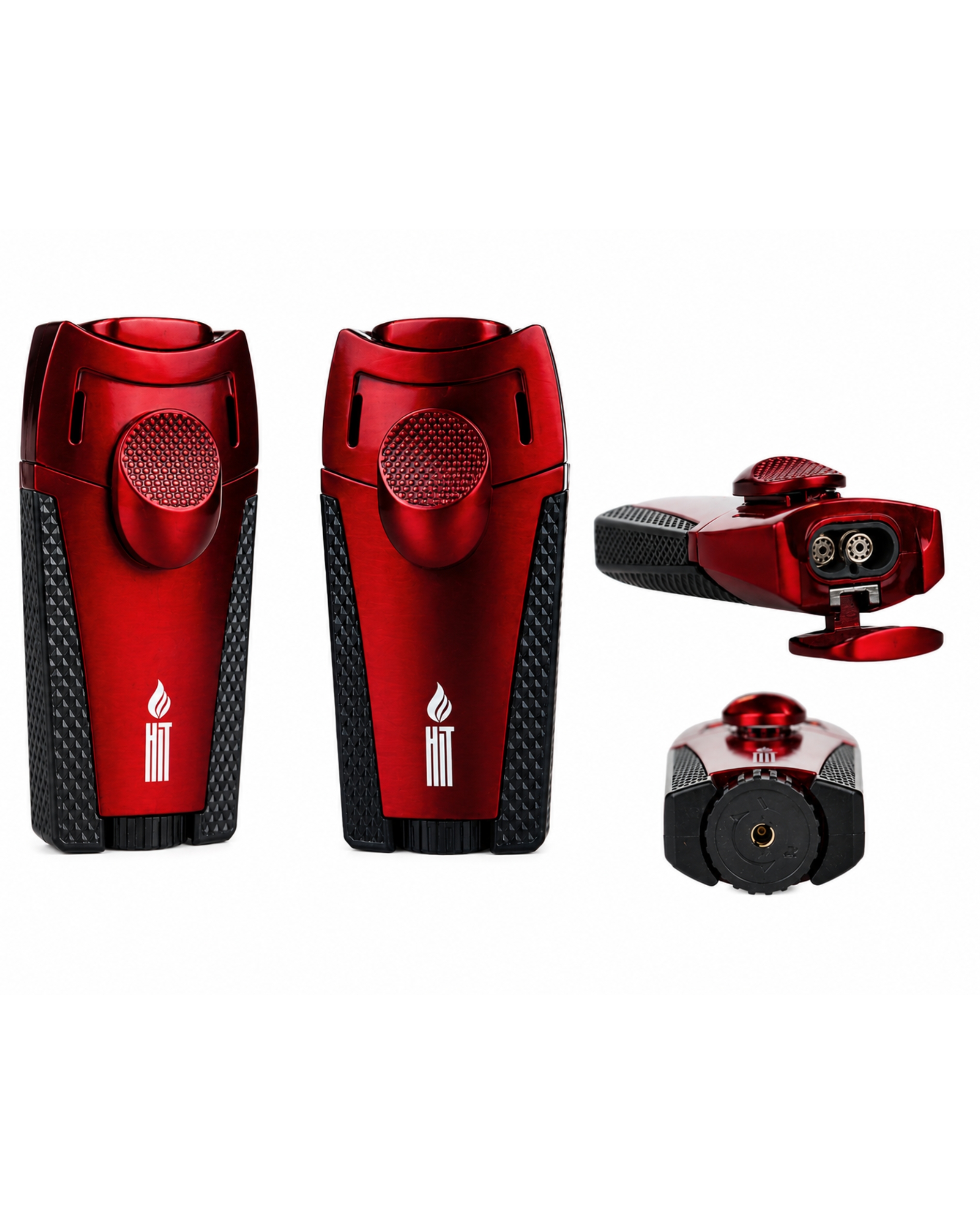 ACENDEDOR PREMIUM (METAL) HIT DOUBLE JET RED