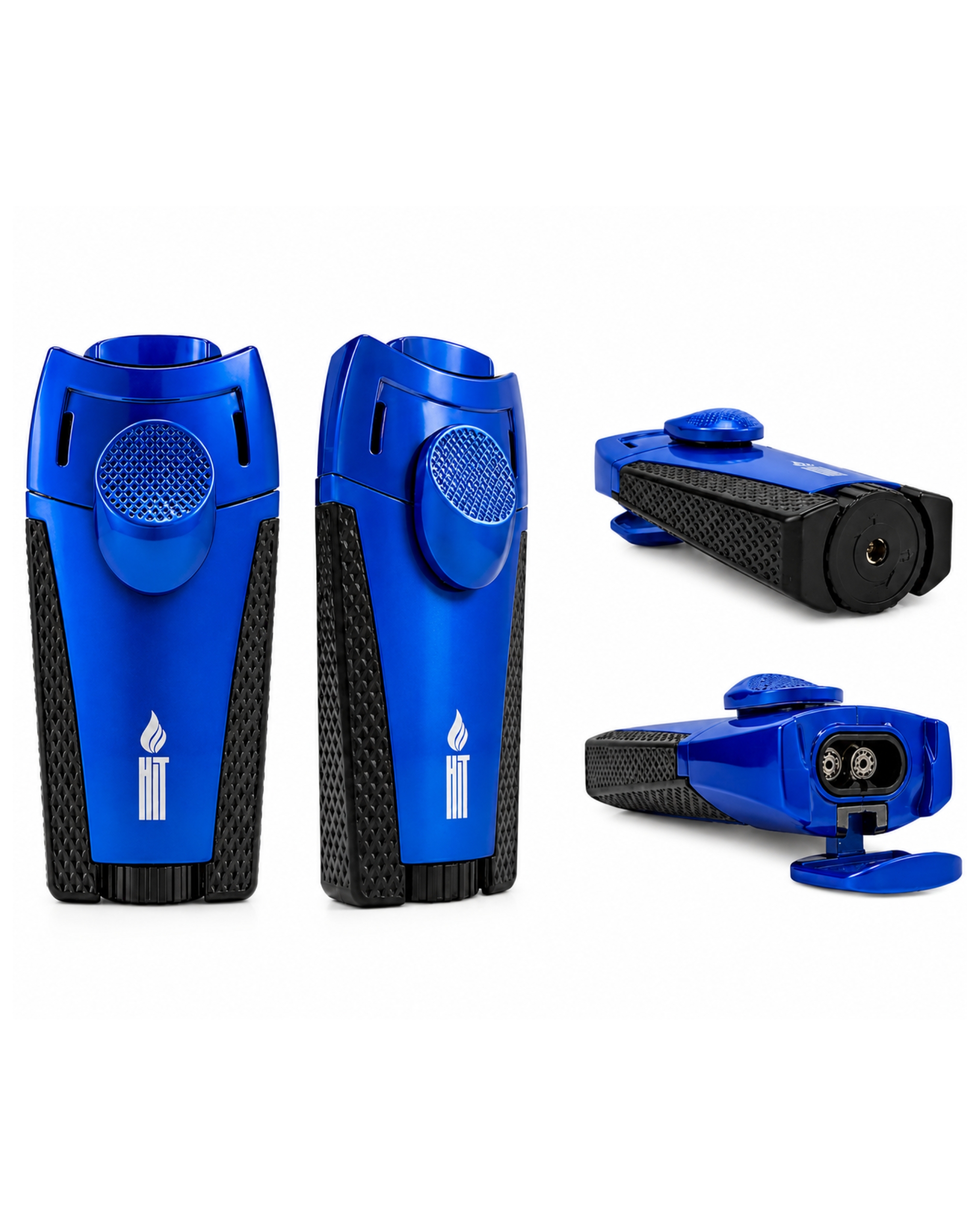 ACENDEDOR PREMIUM (METAL) HIT DOUBLE JET NAVY BLUE